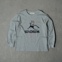 STADIUM POCKE-TEE グレー【長袖】