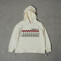 CHANGE UP POCKE-HOODIE アイボリー