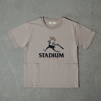 STADIUM POCKE-TEE ベージュ【半袖】