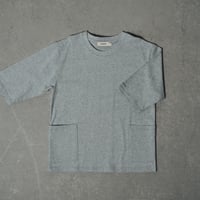 POCKE-TEE グレー【7分袖】