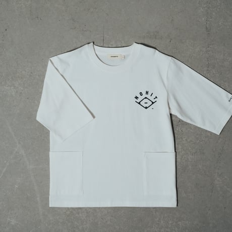 RAINBOW POCKE-TEE シロ【7分袖】