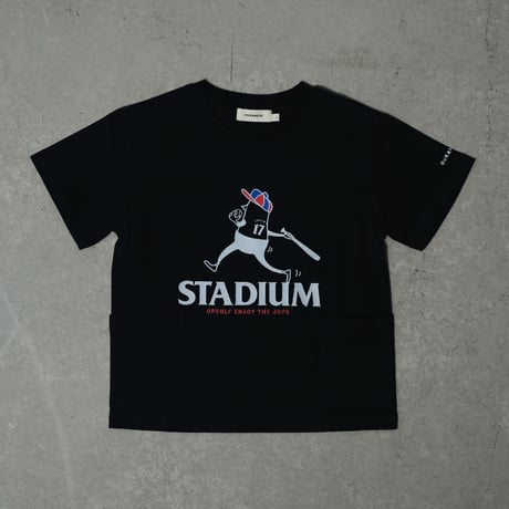 STADIUM POCKE-TEE クロ【半袖】