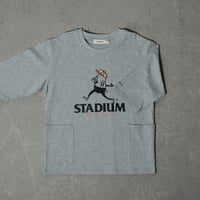 STADIUM POCKE-TEE グレー【7分袖】