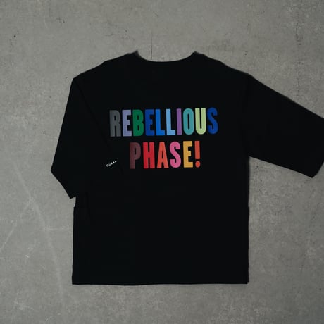 RAINBOW POCKE-TEE クロ【7分袖】