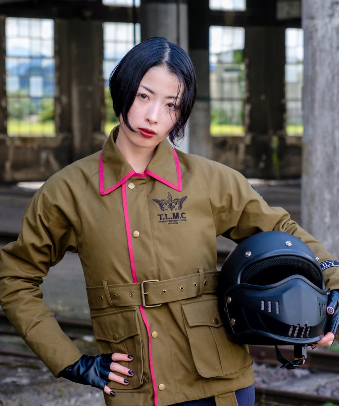 Triumph ライディングジャケット カーキ レディースXS Triumph ライディングジャケット カーキ レディースXS ジャケット