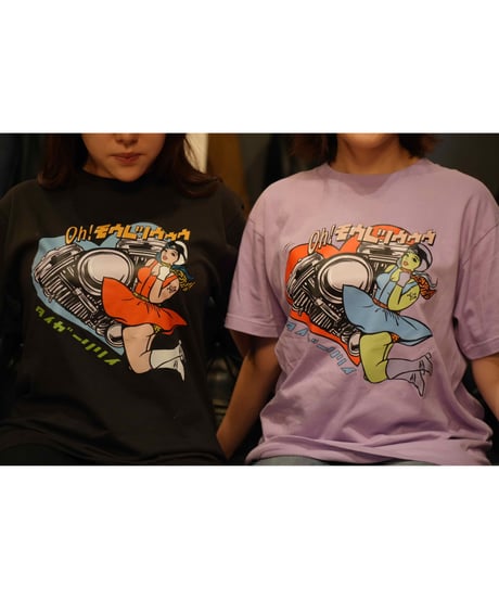 胸きゅーんTシャツ(スモークブラック通常Ver)
