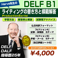 【Hervé先生オリジナル】DELF B1向け作文マニュアル