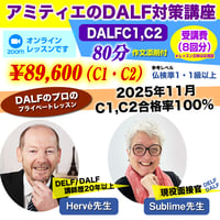 【DALFのプロが教える】アミティエのDALF C1,C2対策講座（zoomオンライン）