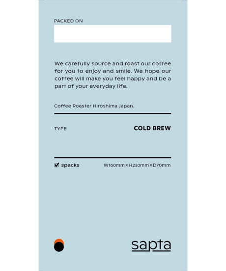 COLD BREW ｜3packs