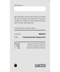 MEXICO｜Catuai Amarillo Cooperative｜Medium Roast｜200g