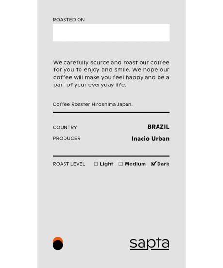BRAZIL｜Inacio Urban｜Dark Roast｜500g
