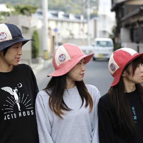 ２TONE DENIM HAT / INDIGO / PINK / RED