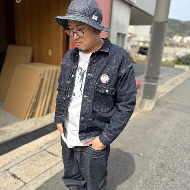 DENIM HAT / INDIGO / BLACK / IVORY STRIP | ACID