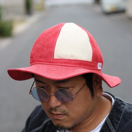 ２TONE DENIM HAT / INDIGO / PINK / RED