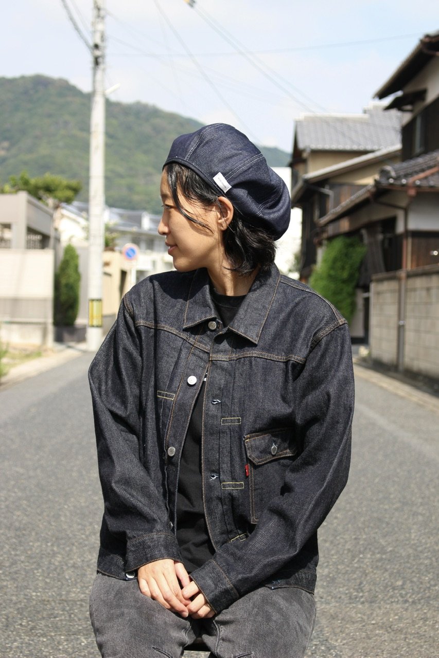 DENIM BERET BIG SIZE | ACID HOUSE