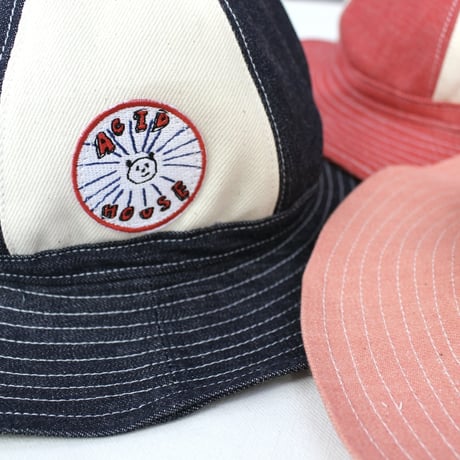 ２TONE DENIM HAT / INDIGO / PINK / RED