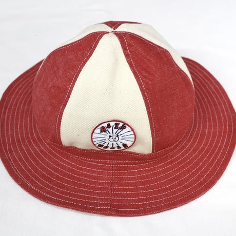 ２TONE DENIM HAT / INDIGO / PINK / RED