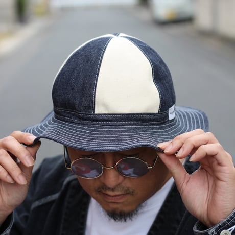 ２TONE DENIM HAT / INDIGO / PINK / RED