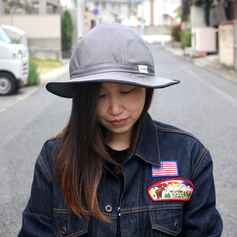 DENIM HAT / INDIGO / BLACK / IVORY STRIP | ACID