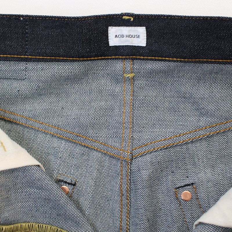 ACID HOUSE TAPERED JEANS #ZX001 | ACID HOUSE
