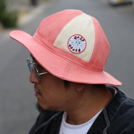 ２TONE DENIM HAT / INDIGO / PINK / RED