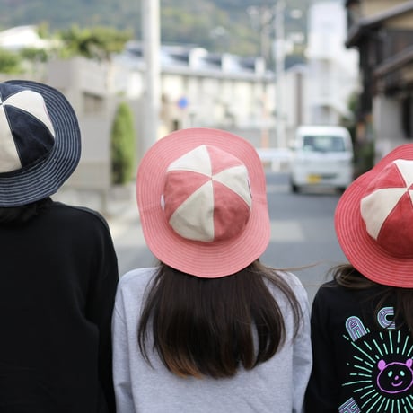 ２TONE DENIM HAT / INDIGO / PINK / RED
