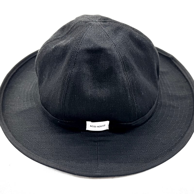 DENIM HAT / INDIGO / BLACK / IVORY STRIP | ACID