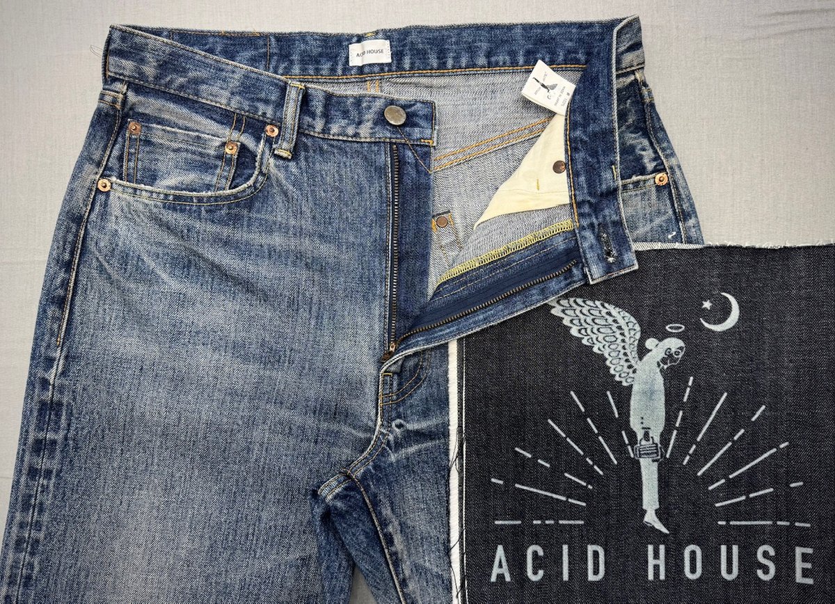 ACID HOUSE TAPERED JEANS #ZX001 ジップフライ | ACID H ACID HOUSE TAPERED JEANS #ZX001 ジップフライ | ACID H