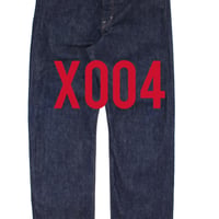 STRAIGHT JEANS  ボタンフライ #X004