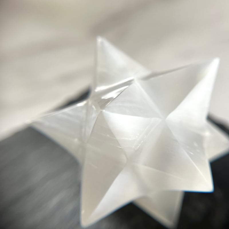 セレナイト・アステロイド・スーパーマカバ◯Selenite Merkaba◯天然石