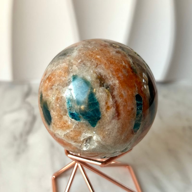 アパタイト・サンストーン共生◯Apatite with Sunstone◯天然石・鉱物