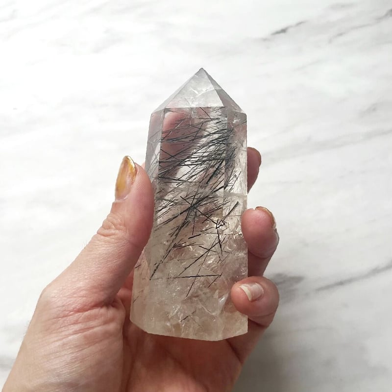 ブラックトルマリンインクォーツ◯black tourmaline in quartz