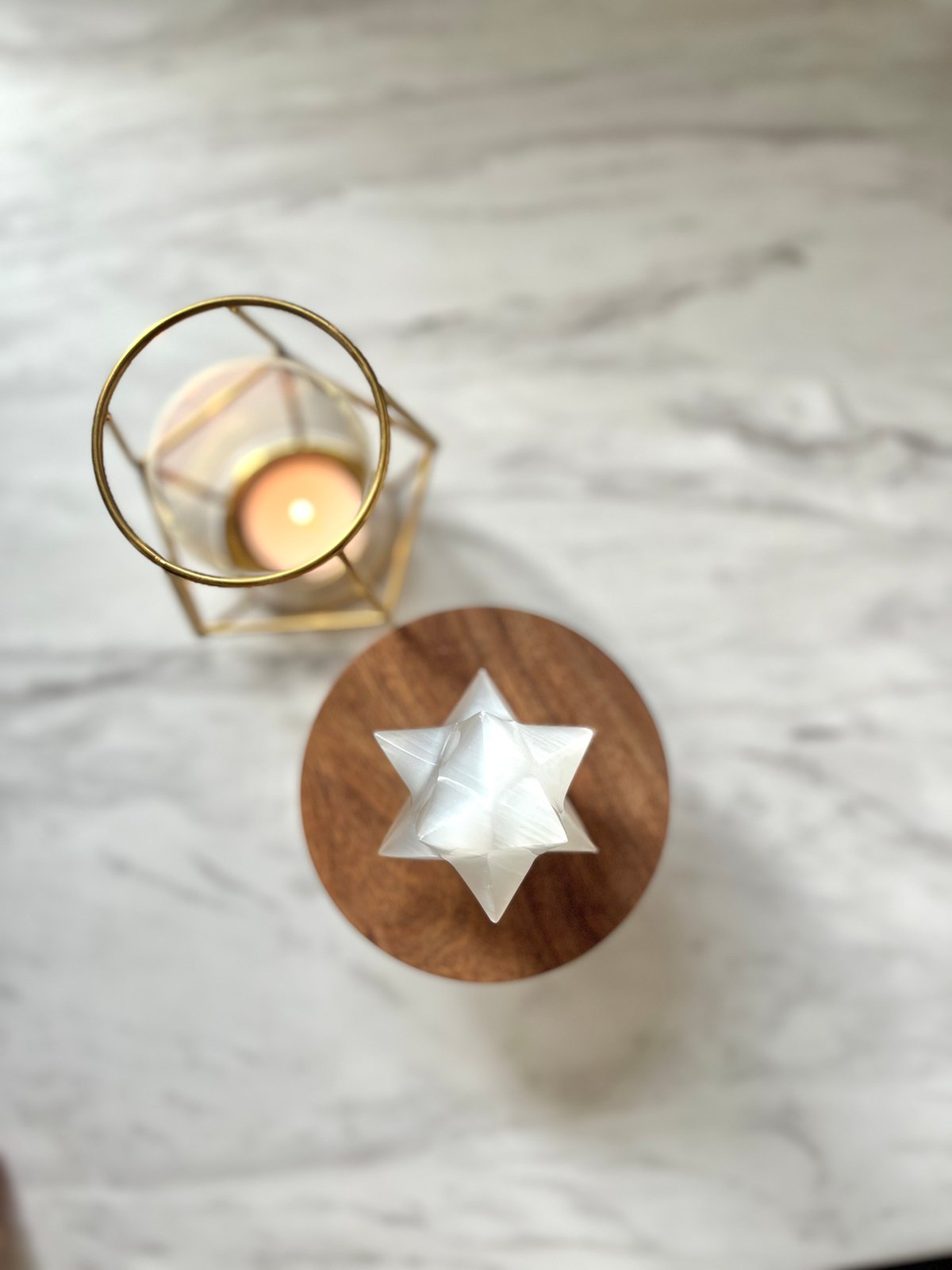セレナイト・アステロイド・スーパーマカバ◯Selenite Merkaba