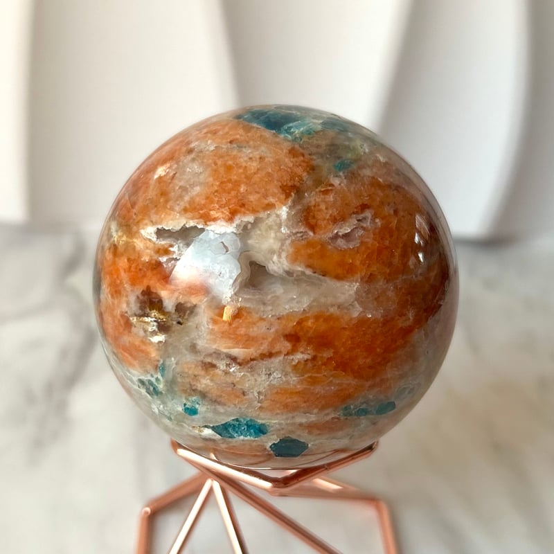 アパタイト・サンストーン共生◯Apatite with Sunstone◯天然石・鉱物