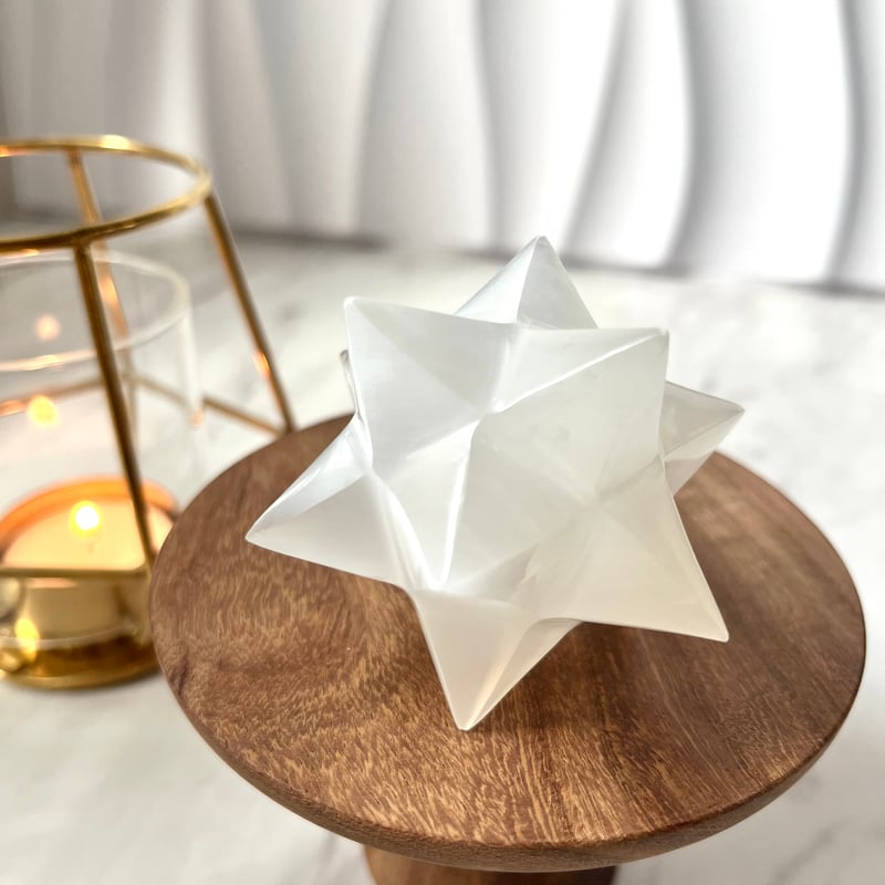 セレナイト・アステロイド・スーパーマカバ◯Selenite Merkaba