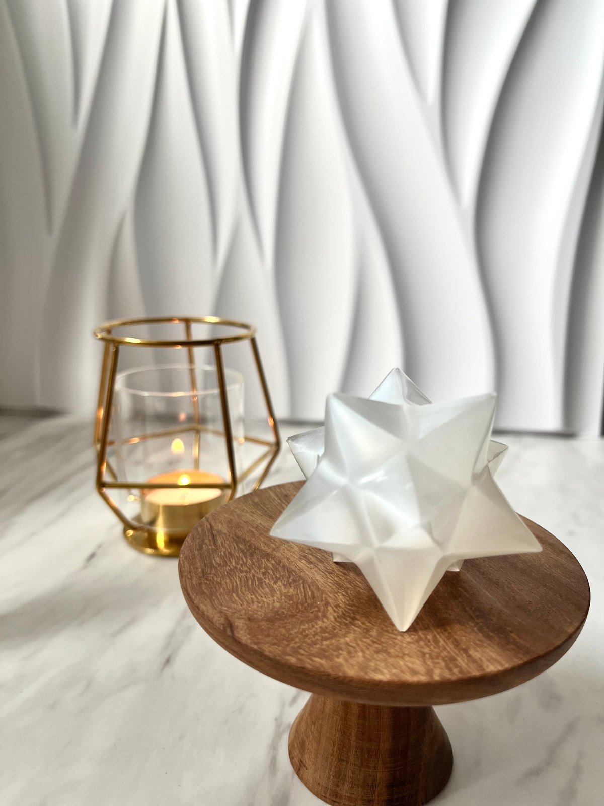 セレナイト・アステロイド・スーパーマカバ◯Selenite Merkaba