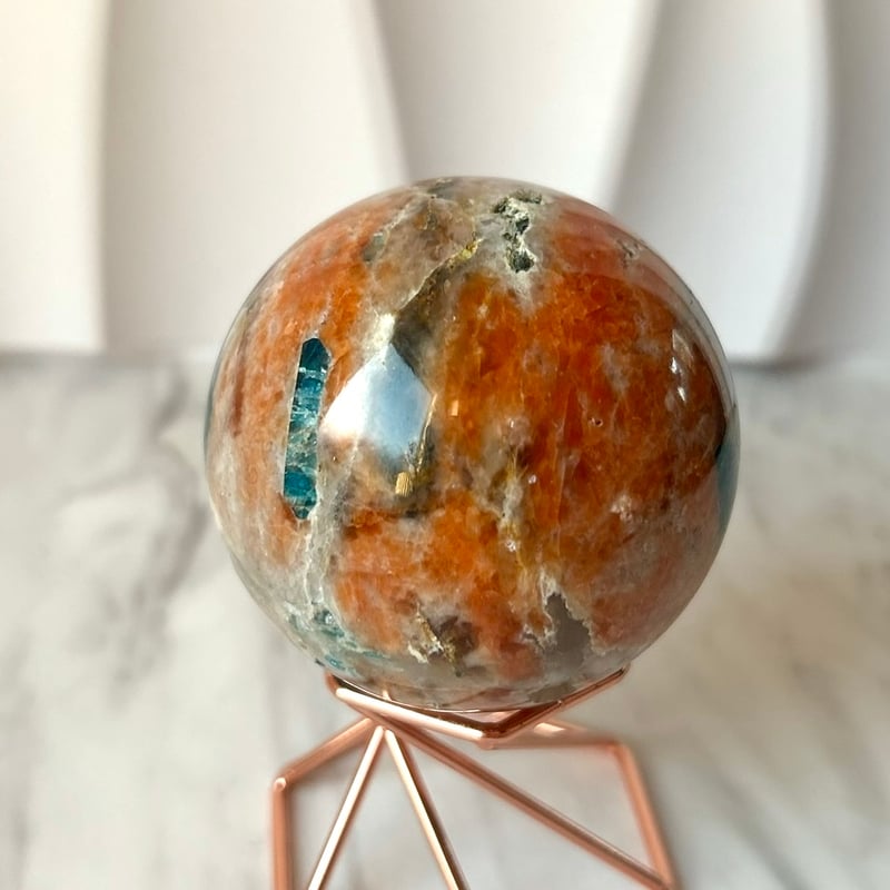 アパタイト・サンストーン共生◯Apatite with Sunstone◯天然石・鉱物