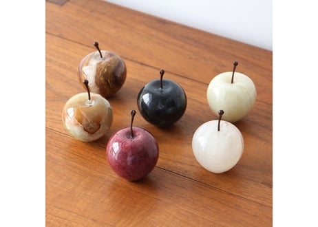 Marble Apple "Stripe / Small"  | リンゴのオブジェ