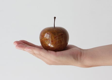 Marble Apple "Brown / Large"｜リンゴのオブジェ