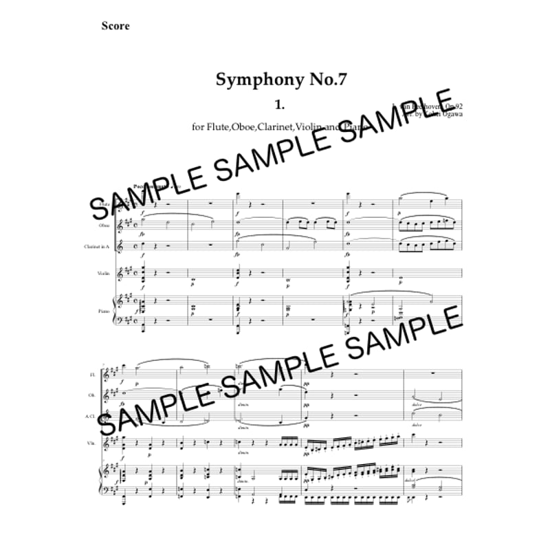 交響曲第7番 イ長調 作品92 第1楽章 Symphony No.7 Op.92 1mov.