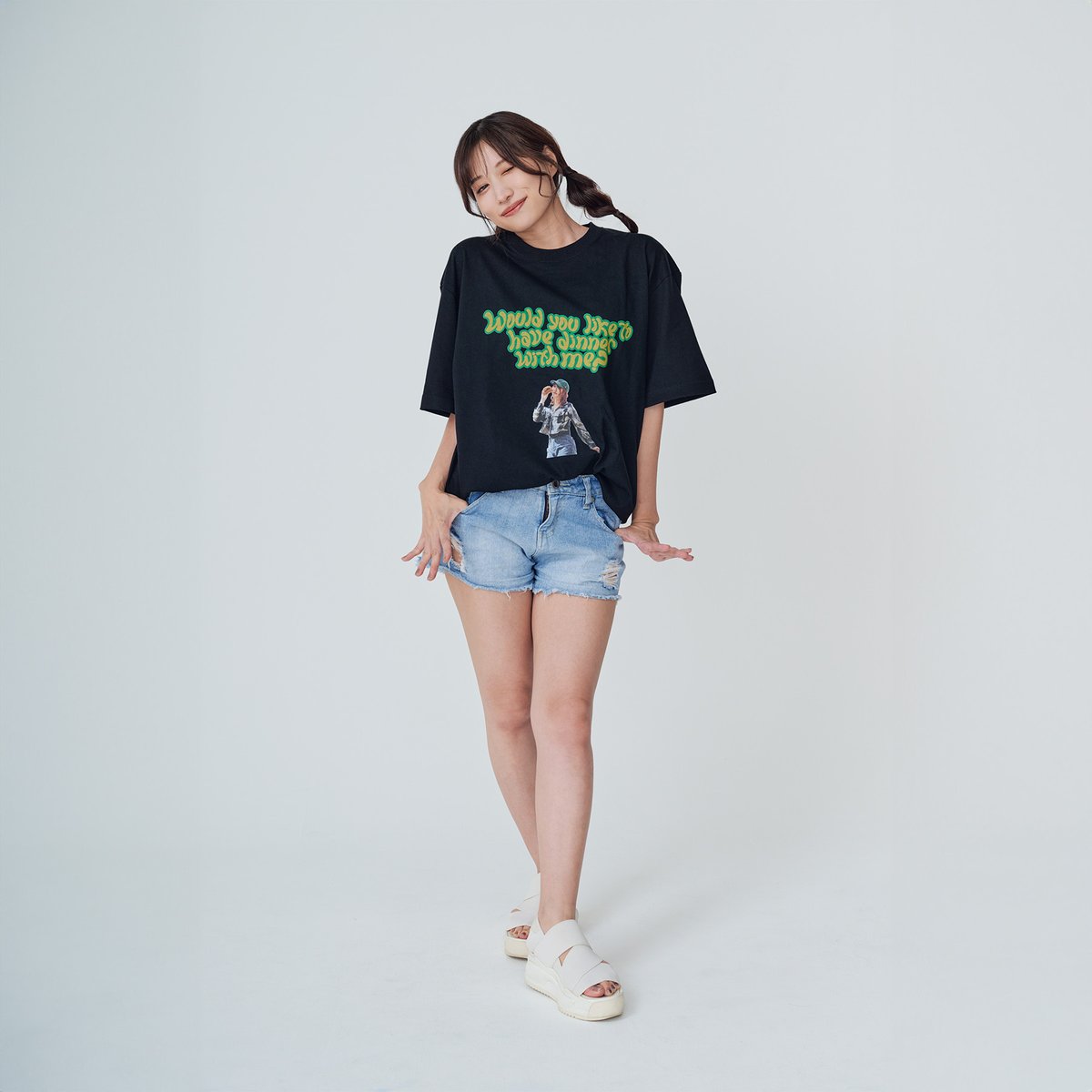 Rio Signature TEE【BLK】 | Back jape