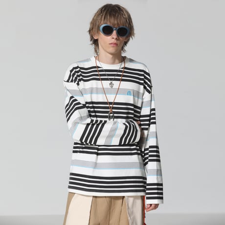 FILE_2025_3_BORDER_LONG_SLEEVE_T-SHIRT_WHT_BLK