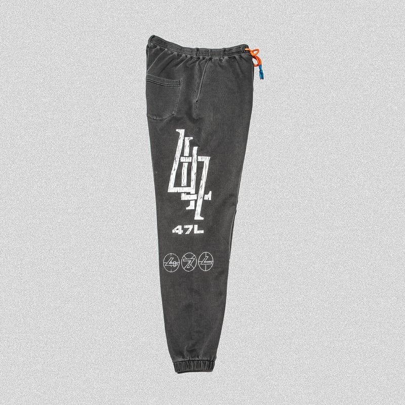 FILE_2023_1_LOGO_ SWEATPANTS_ ASH BLACK | CODE47L