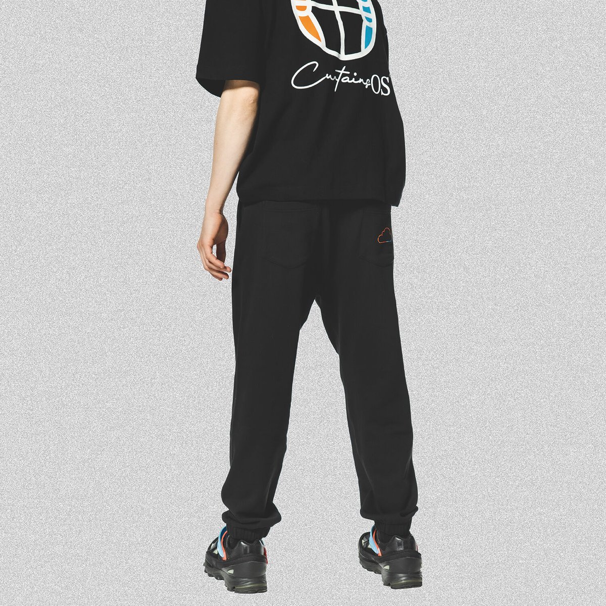 【新品未使用】COEL ダメージスウェットパンツ　ブラック COEL Online Storeダメージスウェットパンツ(F グレー): BOTTOMS