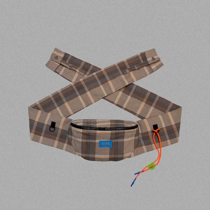 新品 code 47L チェック ボディバッグ FILE_2024_5_CHECK_BODYBAG | CODE47L