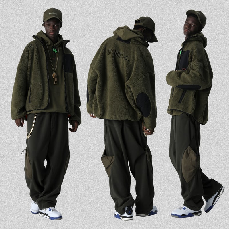 MAHF ボアブルゾンジャケット　XXL FILE_2024_4_BOA_BLOUSON_KHAKI | CODE47L