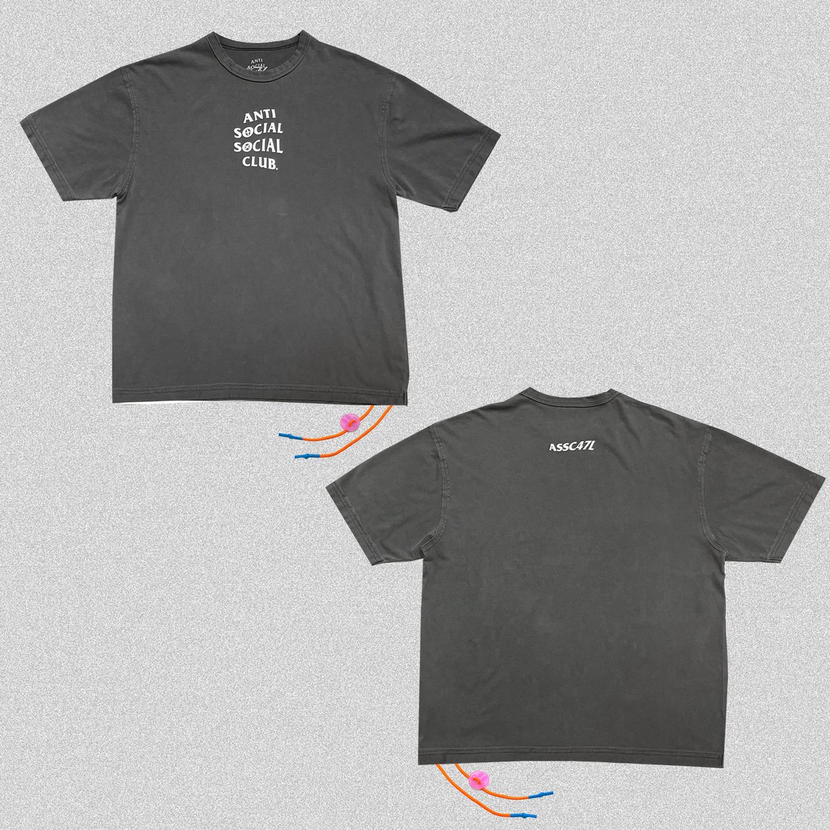 FILE_2025_1_X_CRACK_T-SHIRT_ASH BLACK | CODE47L