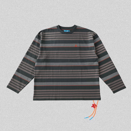 FILE_2025_3_BORDER_LONG_SLEEVE_T-SHIRT_GRY_BRW