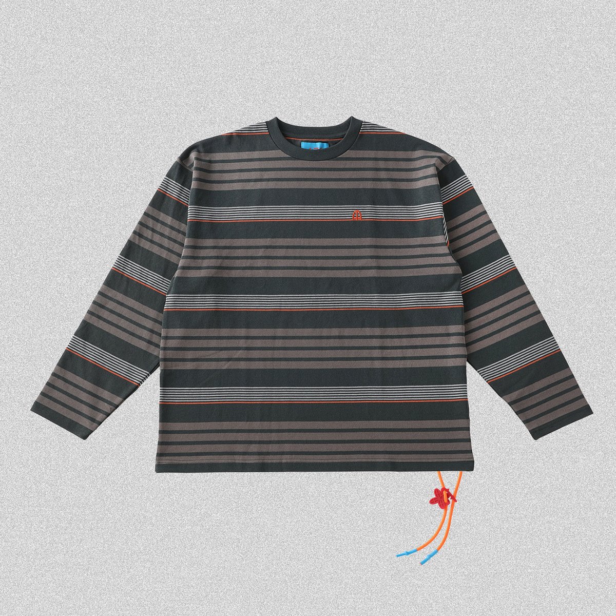 FILE_2025_3_BORDER_LONG_SLEEVE_T-SHIRT_GRY_BRW