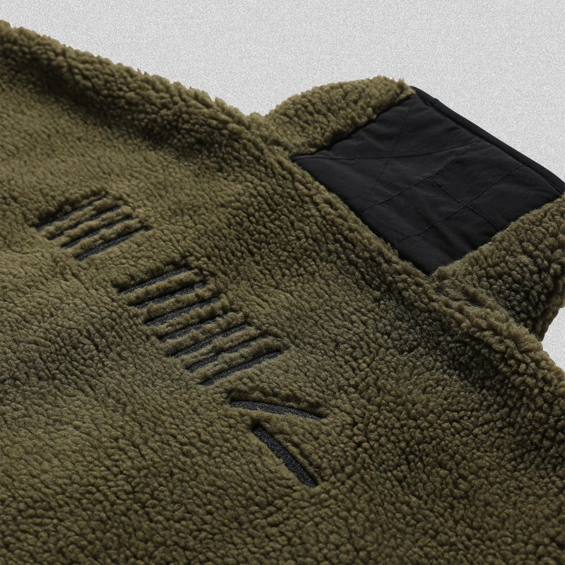 エキップセッタンタ　ボア　ブルゾン　カーキ　46 エキップセッタンタ ボア ブルゾン カーキ 46 メンズ